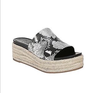 Franco Sarto Tola Snake Print Esapdrille Sandals